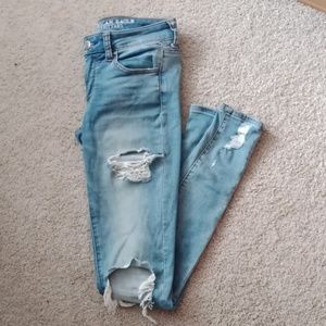 AE distressed skinny jeans